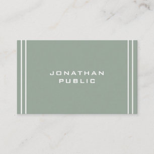 Grönten professionell Modern Simple Template Elega Visitkort