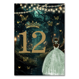 Grönten Quinceañera, förändrad Forest Sage Bordsnummer