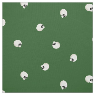 Grönten Random Cute Kawaii Skull Dots Tyg