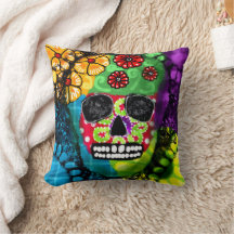 Grönten Red Blue i sockerskullen Day of the dead B