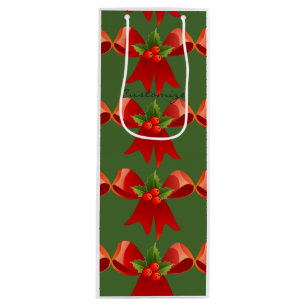 Grönten Red Ribbon Bow Holly Thunder_Cove