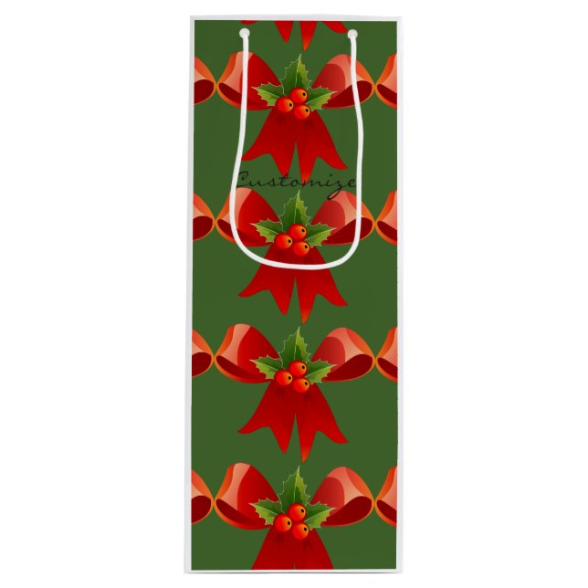 Grönten Red Ribbon Bow Holly Thunder_Cove (Framsidan)