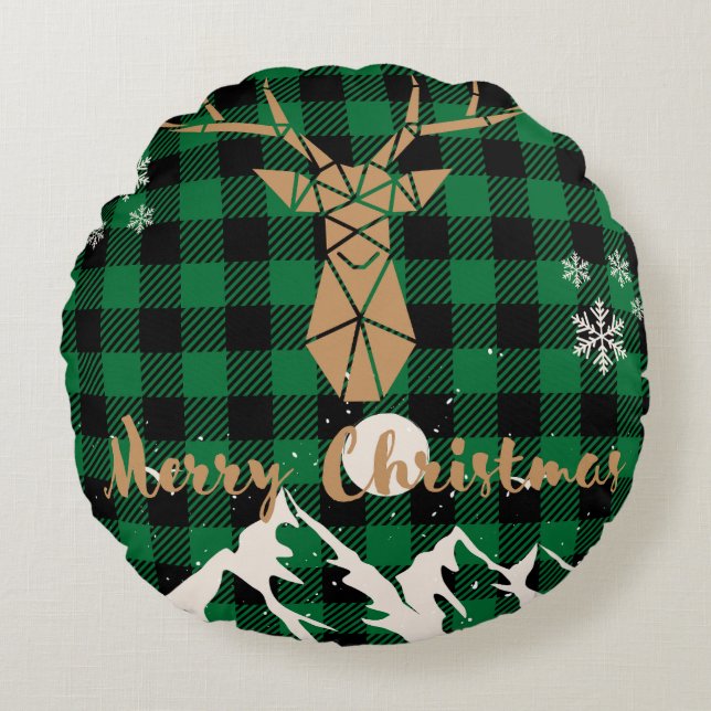 Grönten René Plade jul Dekorativ kudde (Framsidan)