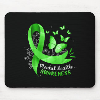 Grönten Ribbon Wom Mental Health Awareness Butterf Musmatta