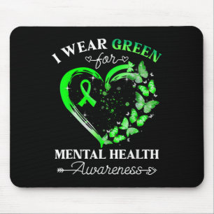 Grönten Ribbon Wom Mental Health Awareness Butterf Musmatta