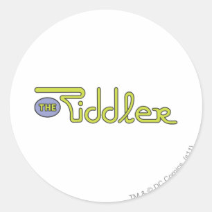 Grönten Riddler-Logotyp Runt Klistermärke