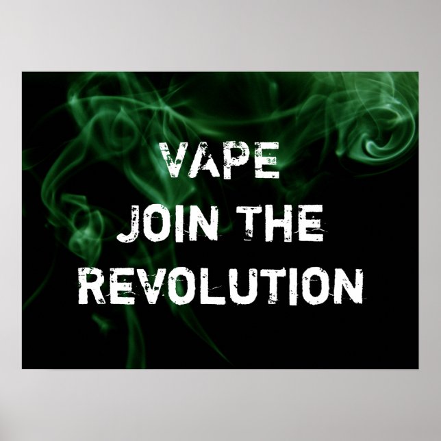 Grönten Rökning av Vape Revolution Premium Poster  (Framsidan)