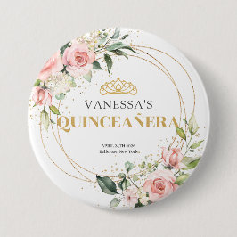 Grönten Rustic guld glitter  ro 15:e dagen Knapp