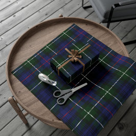 Grönten Rustic Tartan Helgdag Presentpapper