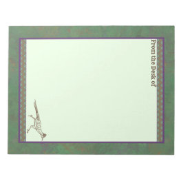 Grönten Sagebrush i sydvästra Roadrunner Anteckningsblock