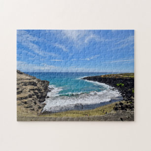 Grönten Sand Beach - Big Island Hawaii Puzzle Pussel