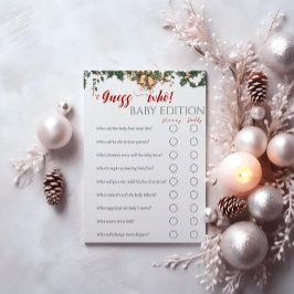 Grönten Santa Baby Winter Red Gissa vem Reklamblad