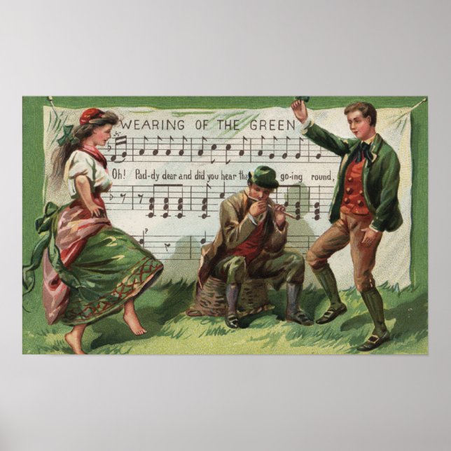 Grönten SheetMusic Poster (Framsidan)
