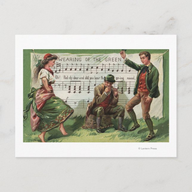 Grönten SheetMusic Vykort (Framsida)