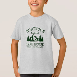 Grönten Silhouette för Forest Namn House Sjö T Shirt