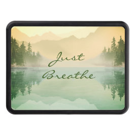 Grönten Sjö Träd i landskapsreflektion Bläddra bar Dragkroksskydd