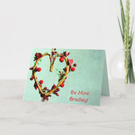 Grönten ska vara min för Valentineser som är ljush Helgkort