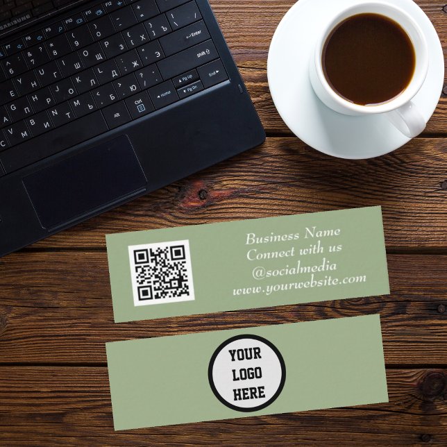 Grönten Skannningsbar skanning av QR-kod för Socia Mini Visitkort (Skapare uppladdad)