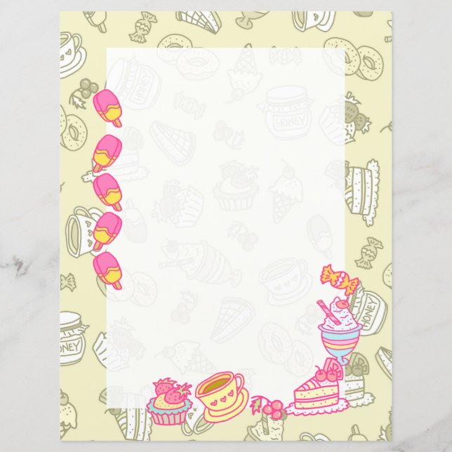 Grönten Söta bakverk och drycker (Framsida)