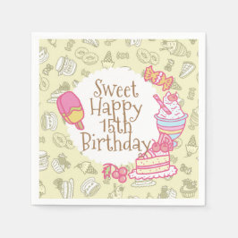 Grönten Söta bakverk och drycker Pappersservett