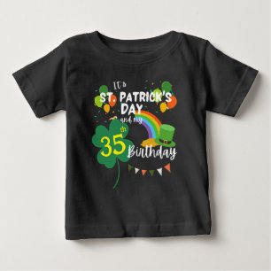 Grönten st patrick's day Klöver Födelsedagsfest T Shirt