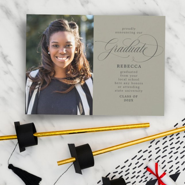 Grönten Student Classic Script Photo Studenten Meddelande (Skapare uppladdad)