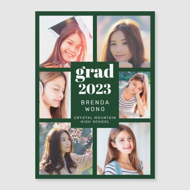 Grönten Studenten 6 Photo Collage White Script (Framsida)