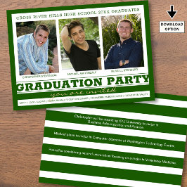 Grönten Studentfest 3 Foton Inbjudningar