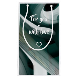 Grönten Svart Abstrakt i  Gbit Bag Trend White