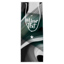 Grönten Svart Abstrakt i  Gbit Bag Trend White