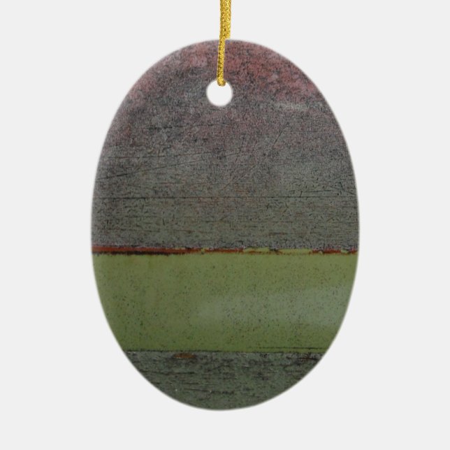 Grönten Teal Blue Rosa är betrodd Julgransprydnad Keramik (Framsidan)