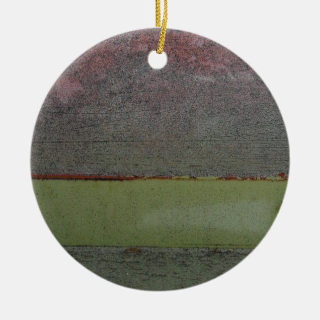 Grönten Teal Blue Rosa är betrodd Julgransprydnad Keramik (Framsidan)