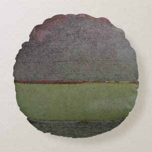 Grönten Teal blue Rosa är betrodd Rund Kudde