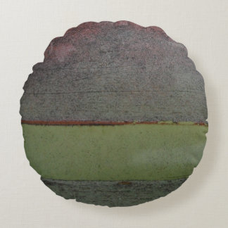 Grönten Teal blue Rosa är betrodd Rund Kudde