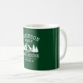 Grönten Träd Forest Sjö i Namn Kaffemugg