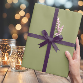 Grönten trendig Leafy Brushwood - Wrapping Papper Presentpapper