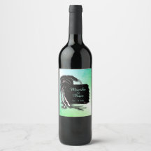 Grönten Tropical Design Tint Namn och Date