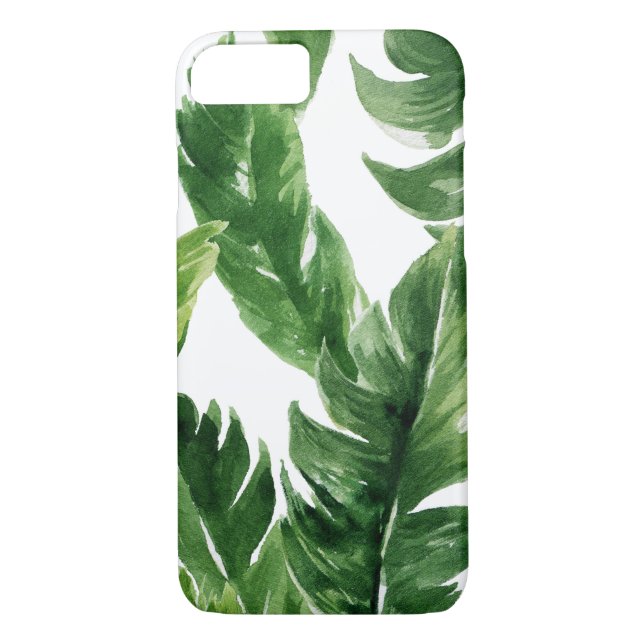Grönten Tropical Löv Mönster Case-Mate iPhone Skal (Baksida)