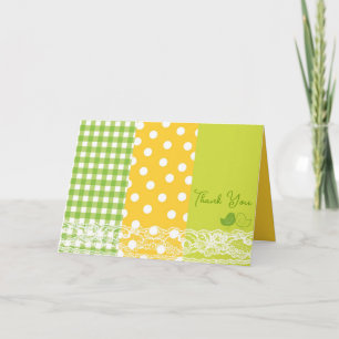 Grönten vid de viskaste Baby-Chickarna, Polka dots Tack Kort