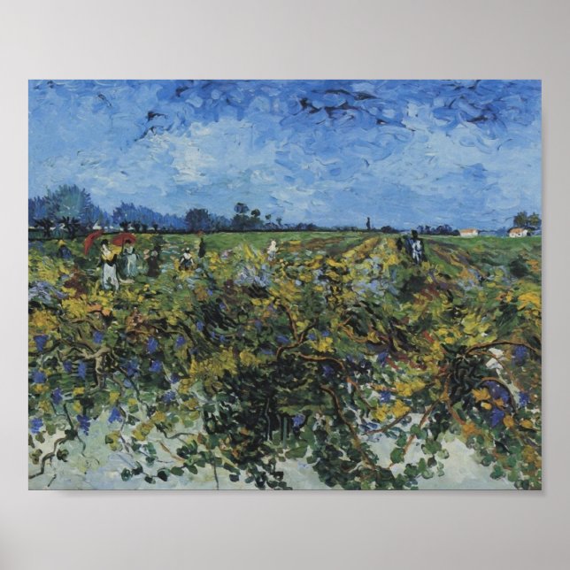 Grönten Vineyard, Van Gogh Fine Art Poster (Framsidan)
