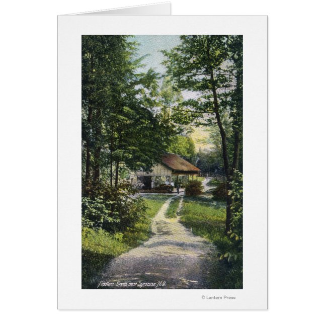 Grönten Visa Spelmän Hälsningskort (Framsidan)