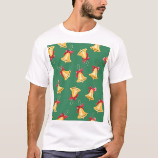Grönten Watercolor Bell Mönster, sömlös T Shirt