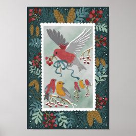 Grönten Winter Earth Sång Poster