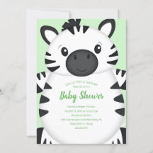 Grönten Zebra Baby Shower