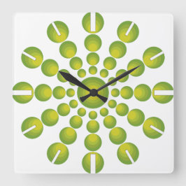 Gröntens 70-årsformat fyrkantig klocka