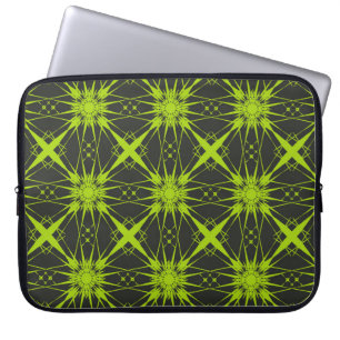 Gröntens abstrakt - bakgrund. Mode-grafik.abstra Laptop Fodral
