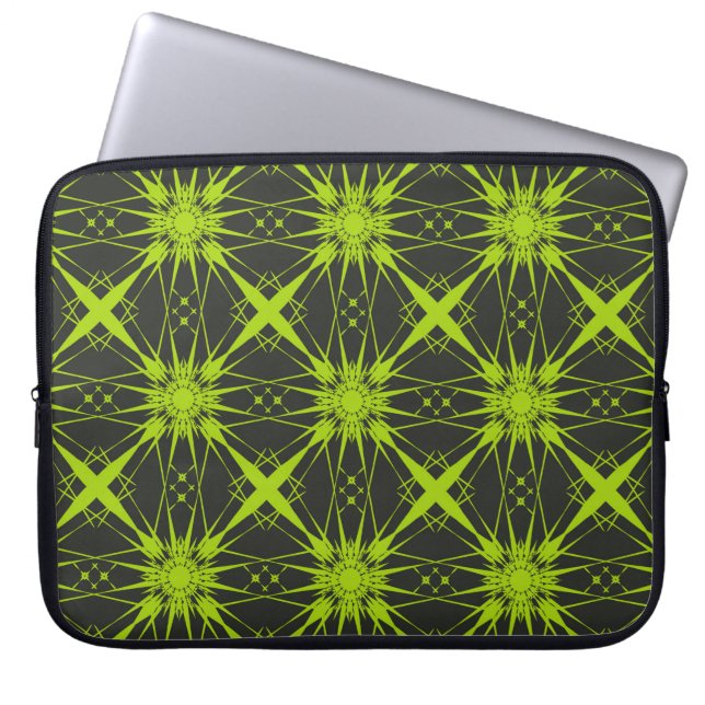 Gröntens abstrakt - bakgrund. Mode-grafik.abstra Laptop Fodral (Framsidan)