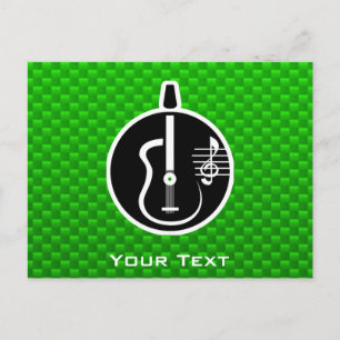 Gröntens akustiska gitarr vykort
