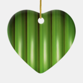 Gröntens bambu-uppsättning julgransprydnad keramik