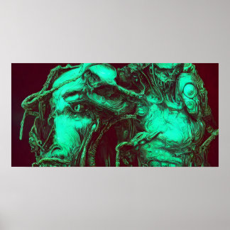 Gröntens Beast-liknande skapandevägg Poster